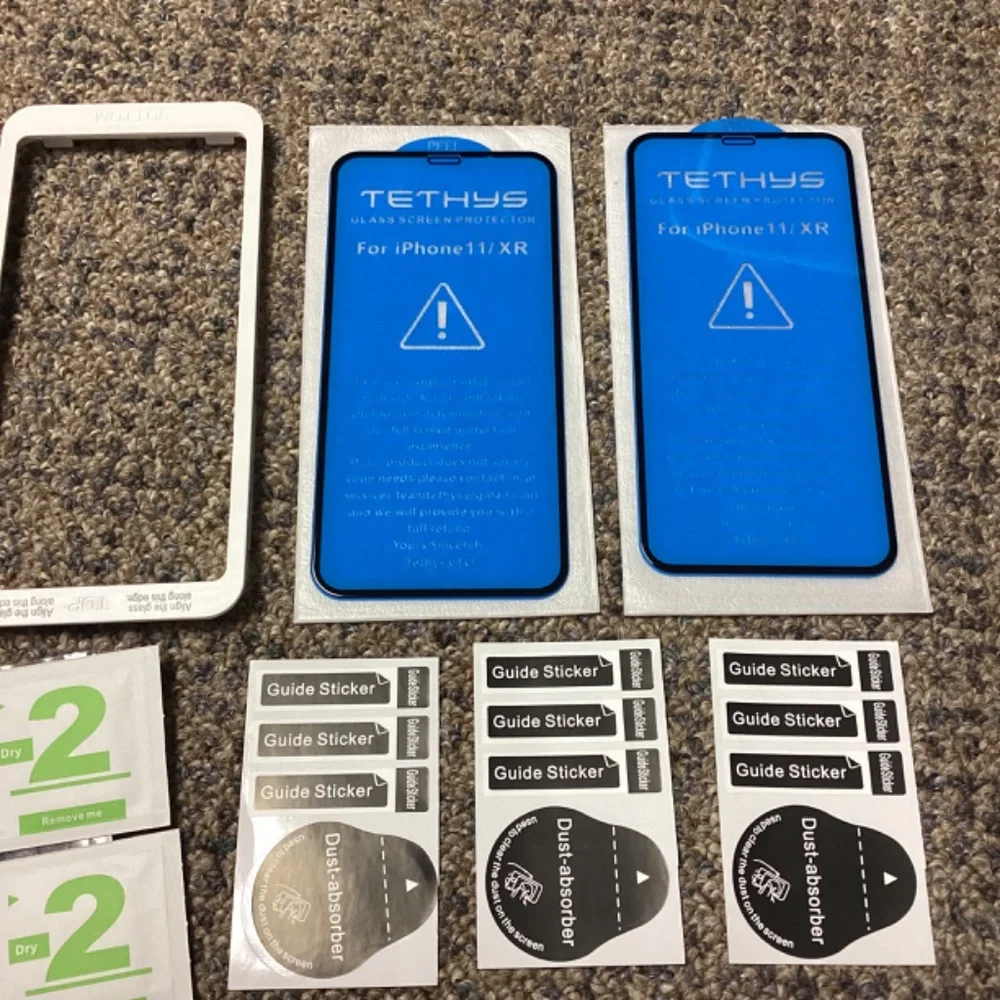 Tethys iPhone 11/XR Full Framed Glass Screen Protector * Qty. 2